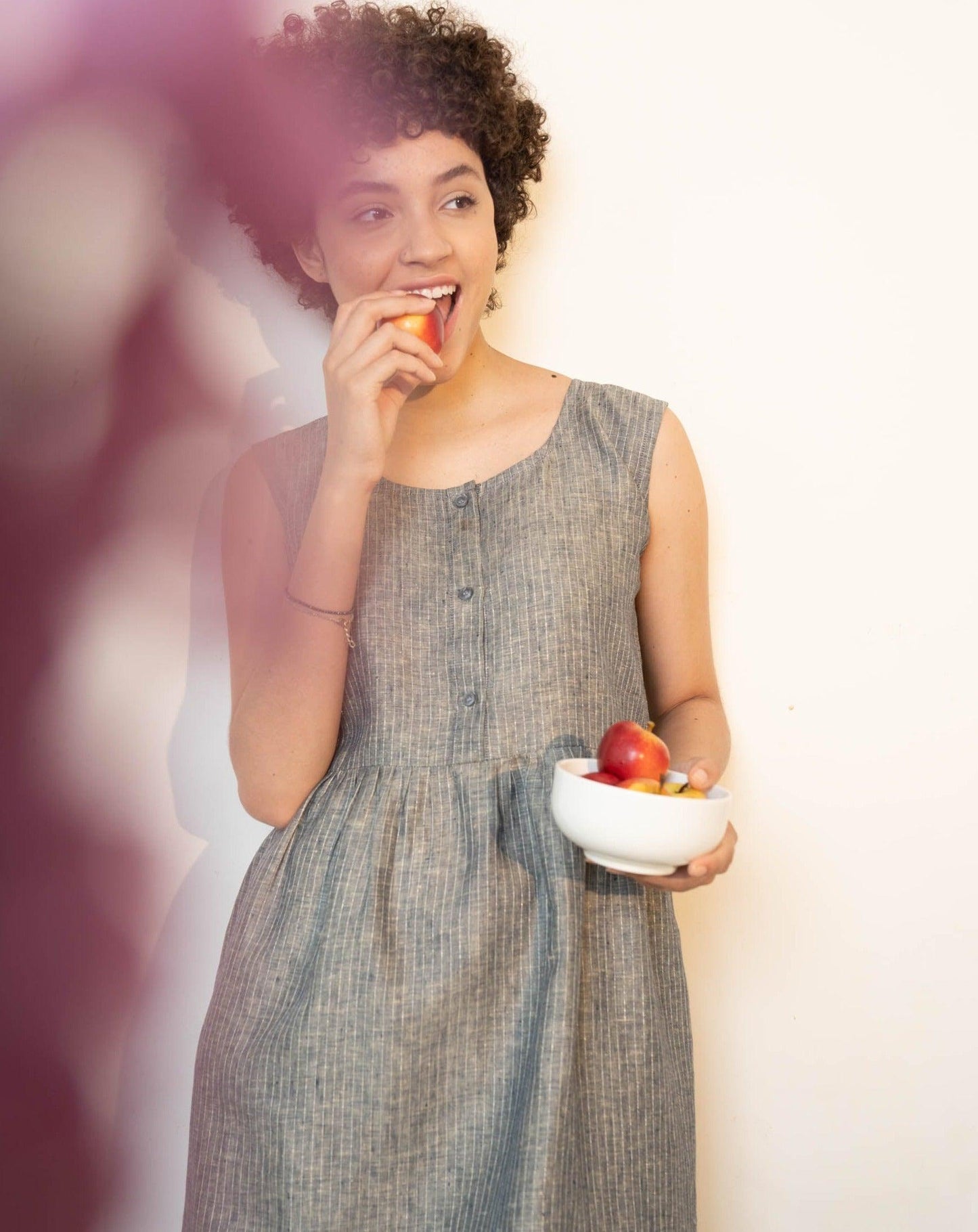 JUNO Sleeveless Linen Dress