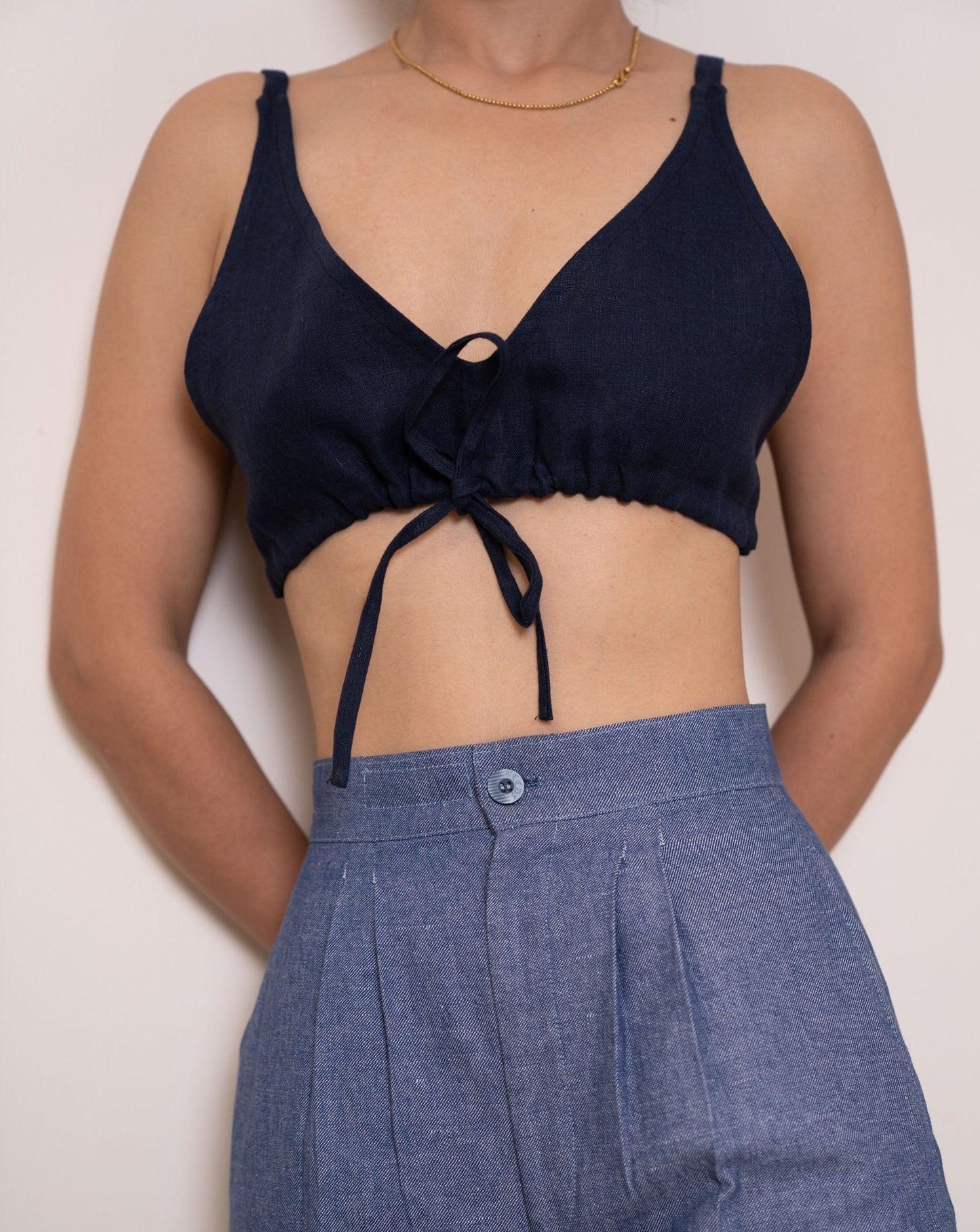 MAYA Linen Bralette - OrganoLinen