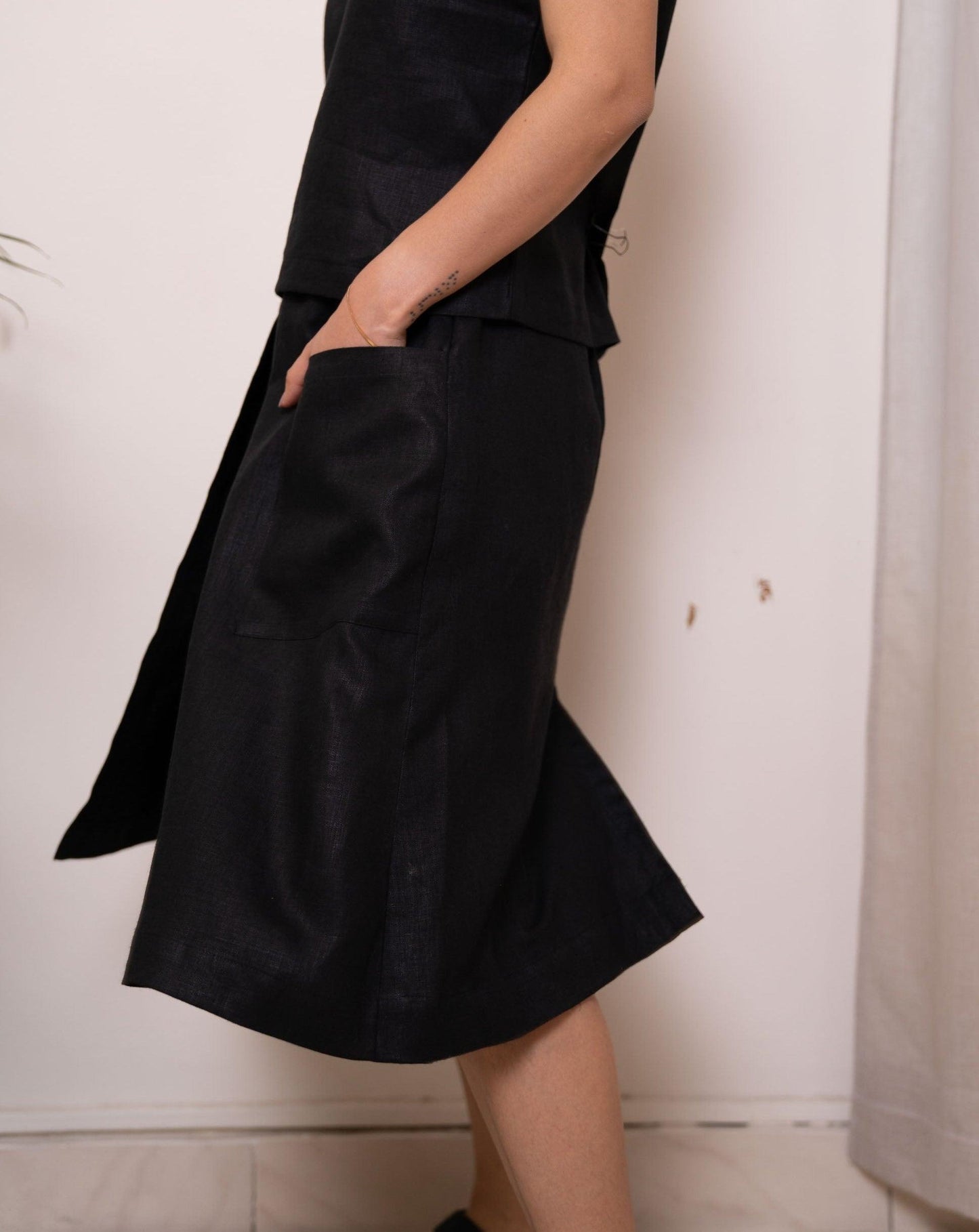 MILA Linen Top & Skirt Set - OrganoLinen