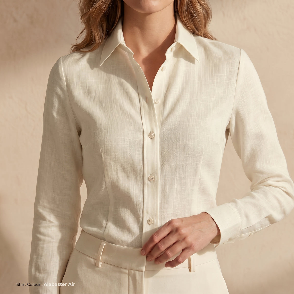 Women's Yellow Linen Shirt – Sunny by OrganoLinen