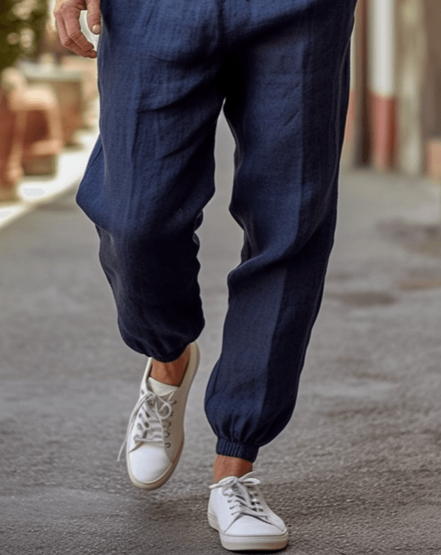 ARLO Linen Joggers for Men - Neutral shades - OrganoLinen