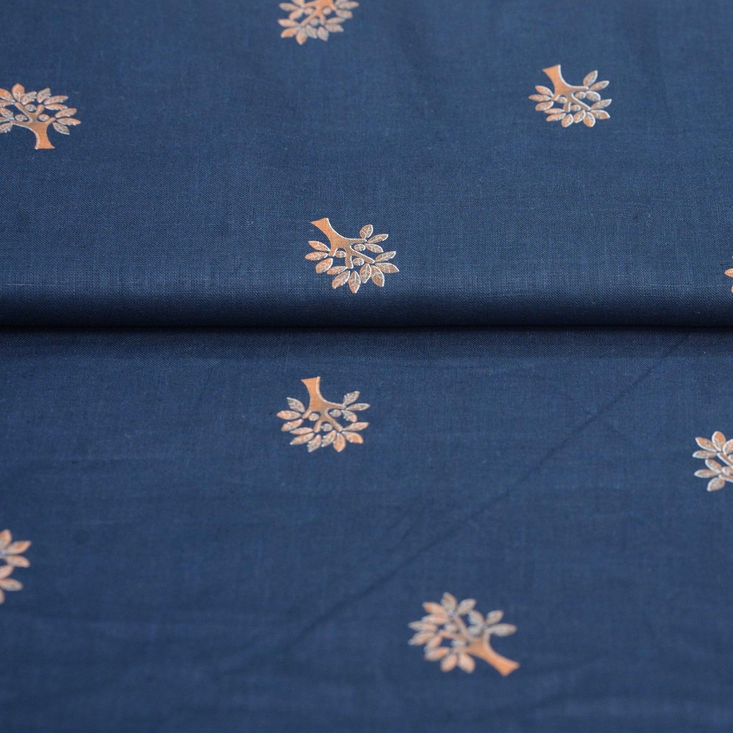NAUTICAL Blue Linen Printed Shirt - OrganoLinen