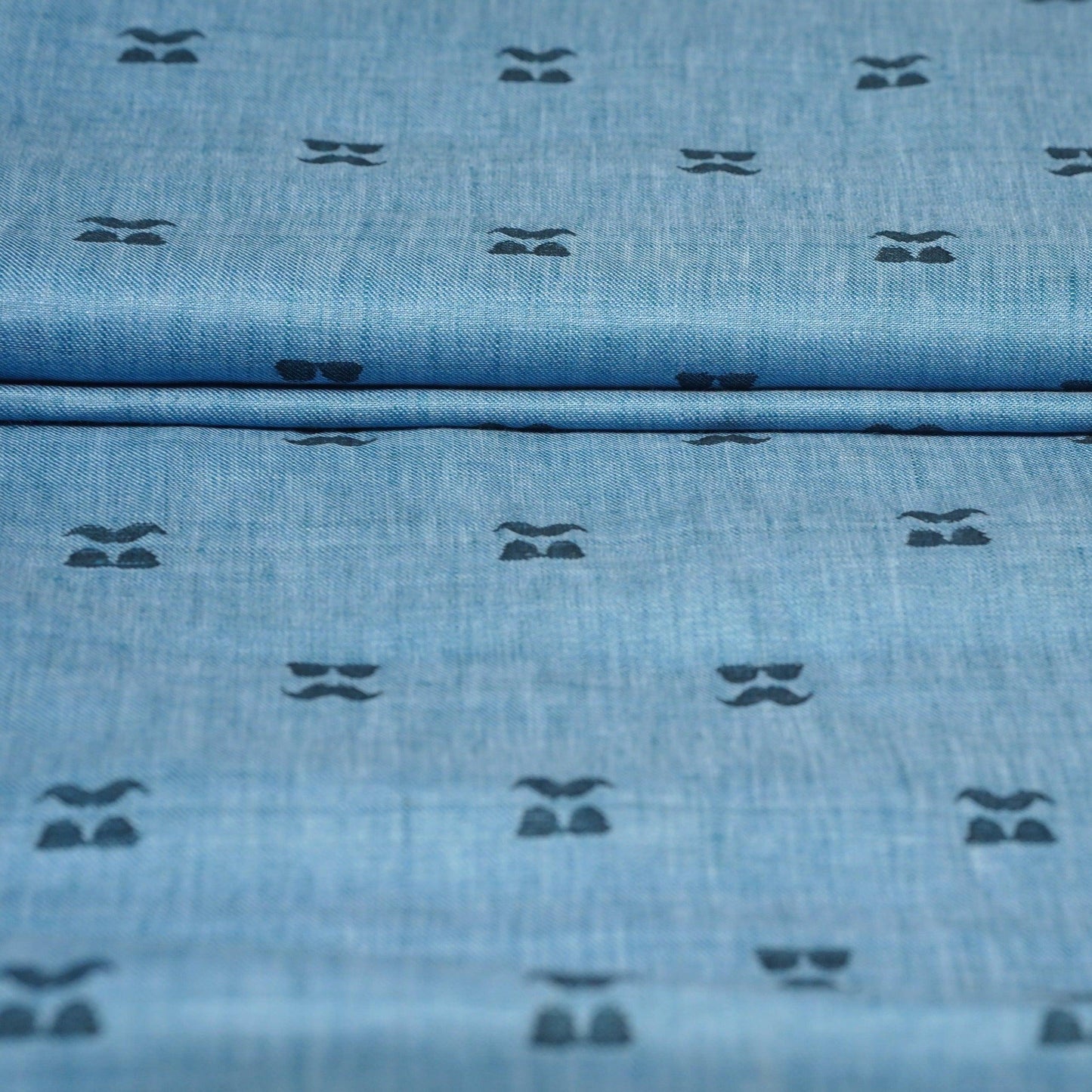 NAUTICAL Blue Linen Printed Shirt - OrganoLinen