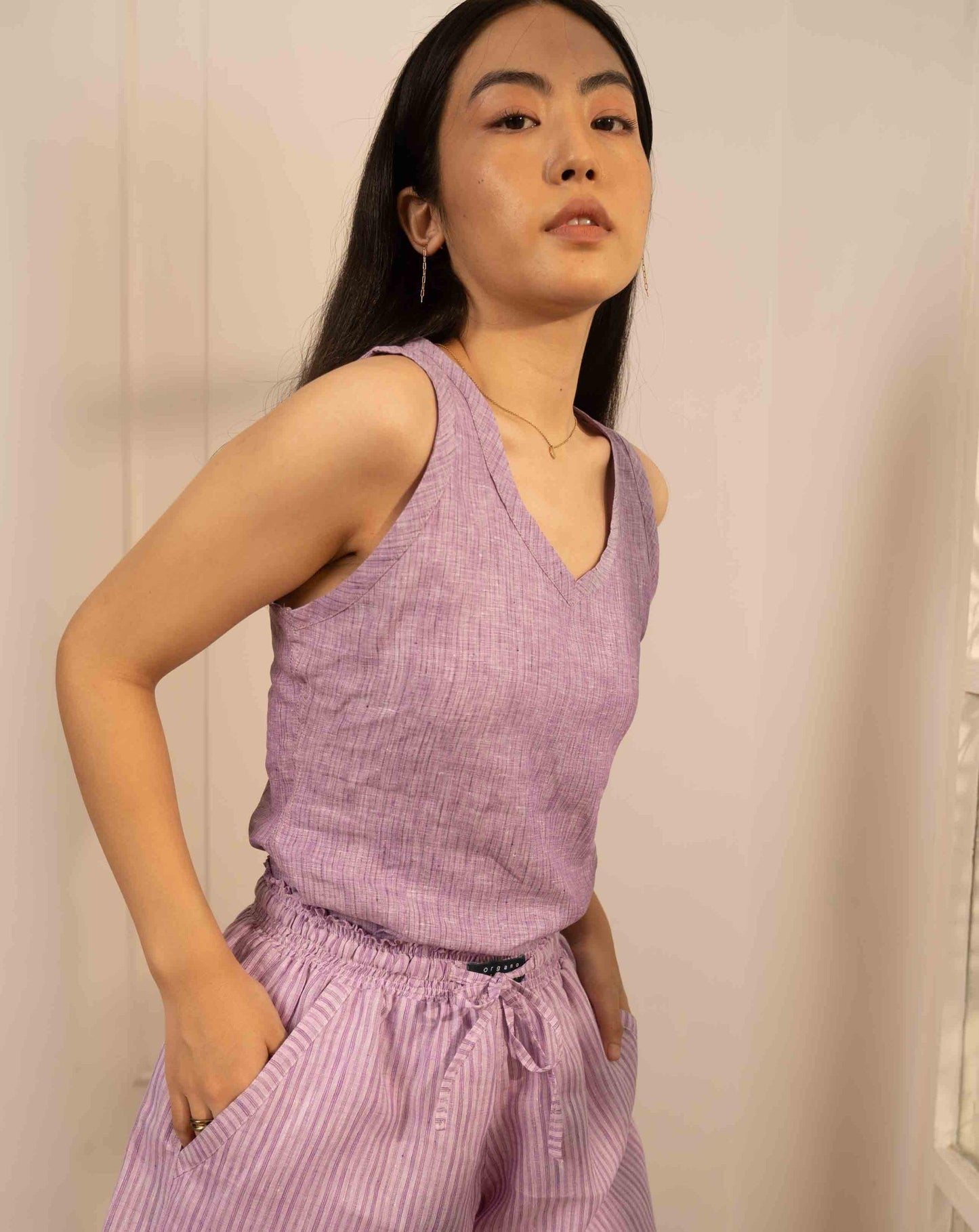 CORD Set - Ivy Top & Mirko Shorts - OrganoLinen