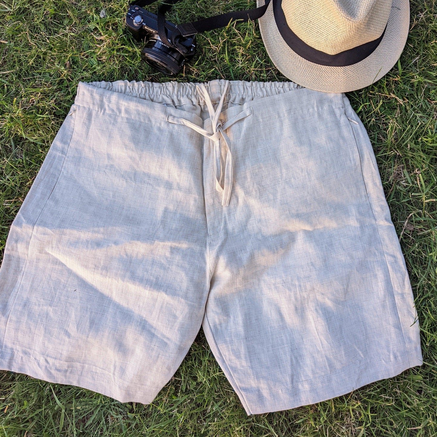 GALEN linen shorts - OrganoLinen
