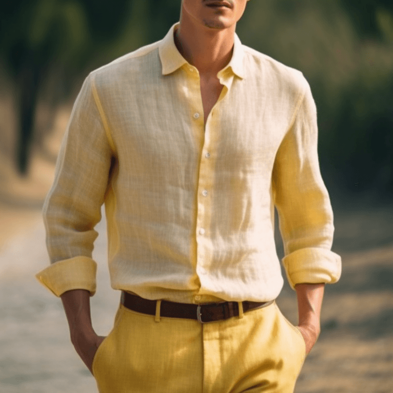 SUNNY Pure Linen Shirt - OrganoLinen