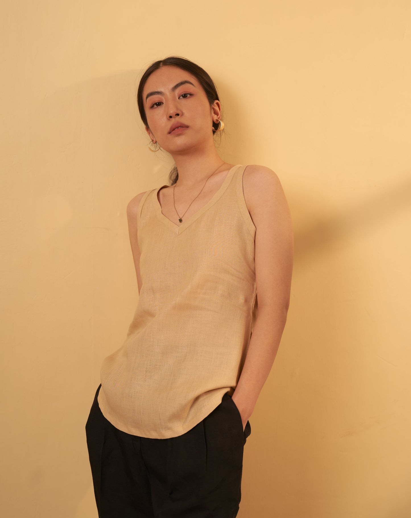 IVY Linen Tank Top - OrganoLinen