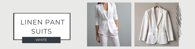 Effortlessly Chic: Styling Ladies' White Linen Pant Suits for Every Occasion - OrganoLinen