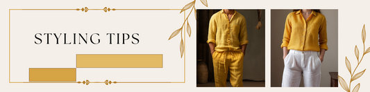 Styling Tips - Yellow Linen Shirts - OrganoLinen