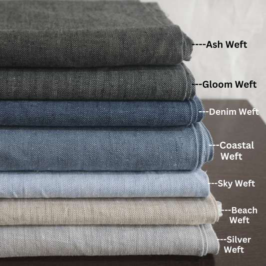 Premium 100% Washed Heavyweight Linen Fabric Collection MAGNIK, Soft & Thick by the Meter - OrganoLinen