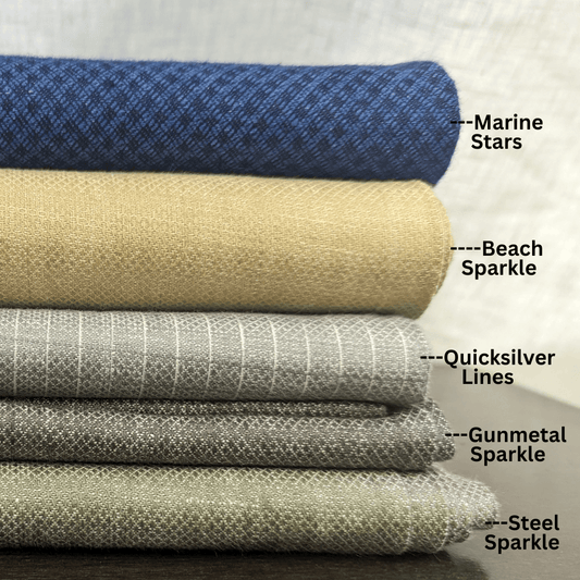Premium Linen Fabrics FLORI, Ideal for Suits, Trousers, Tableware, and Upholstery Projects - OrganoLinen