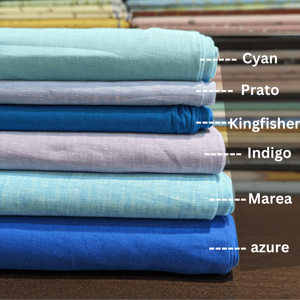 Shirting Blues Fabrics Set