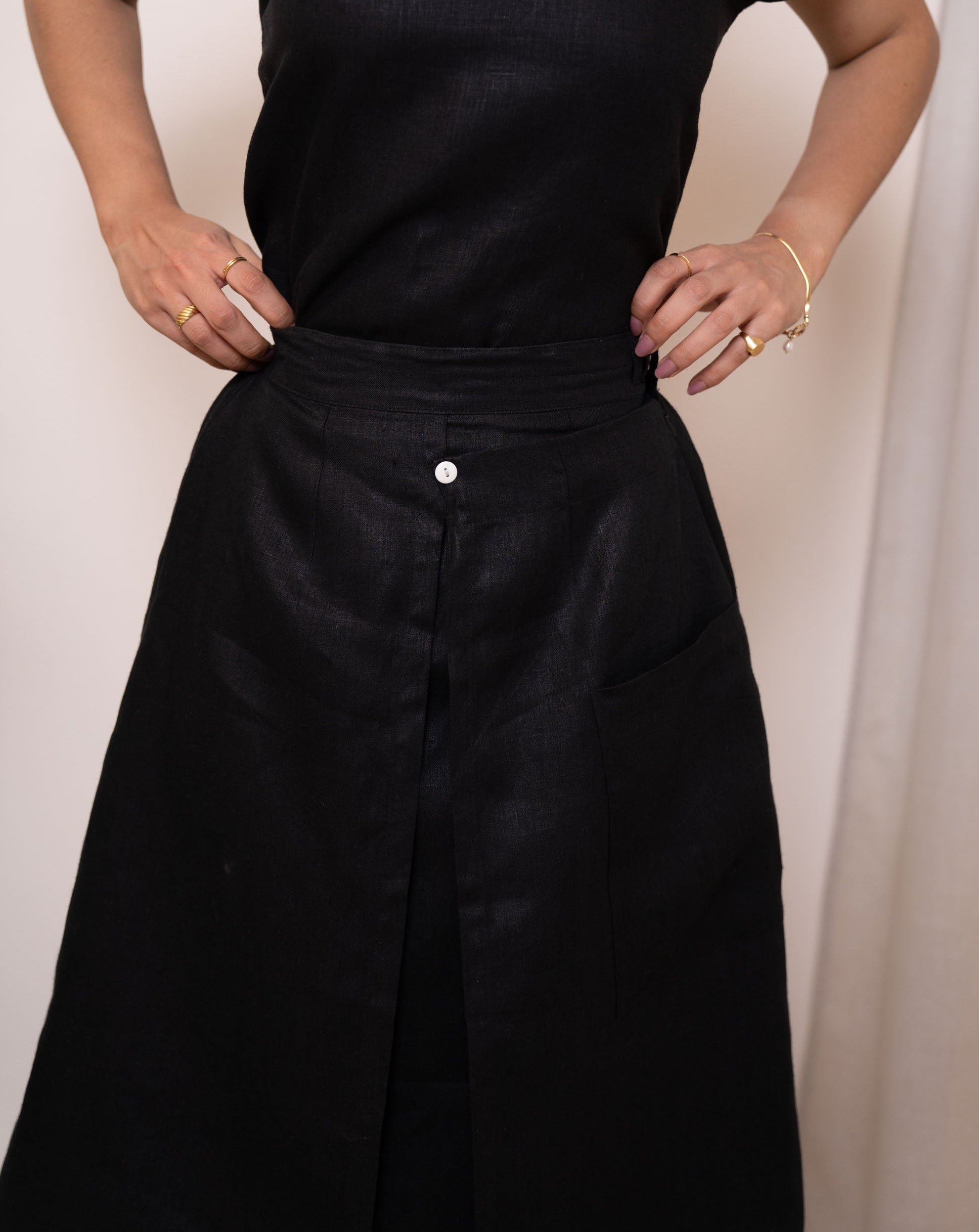 MILA Linen Top & Skirt Set - OrganoLinen
