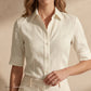 Women's Yellow Linen Shirt – Sunny by OrganoLinen