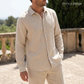 Men's Pure Linen Set in Benca Beige – Cove by OrganoLinen