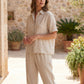 Women's Pure Linen Set – Sora by OrganoLinen