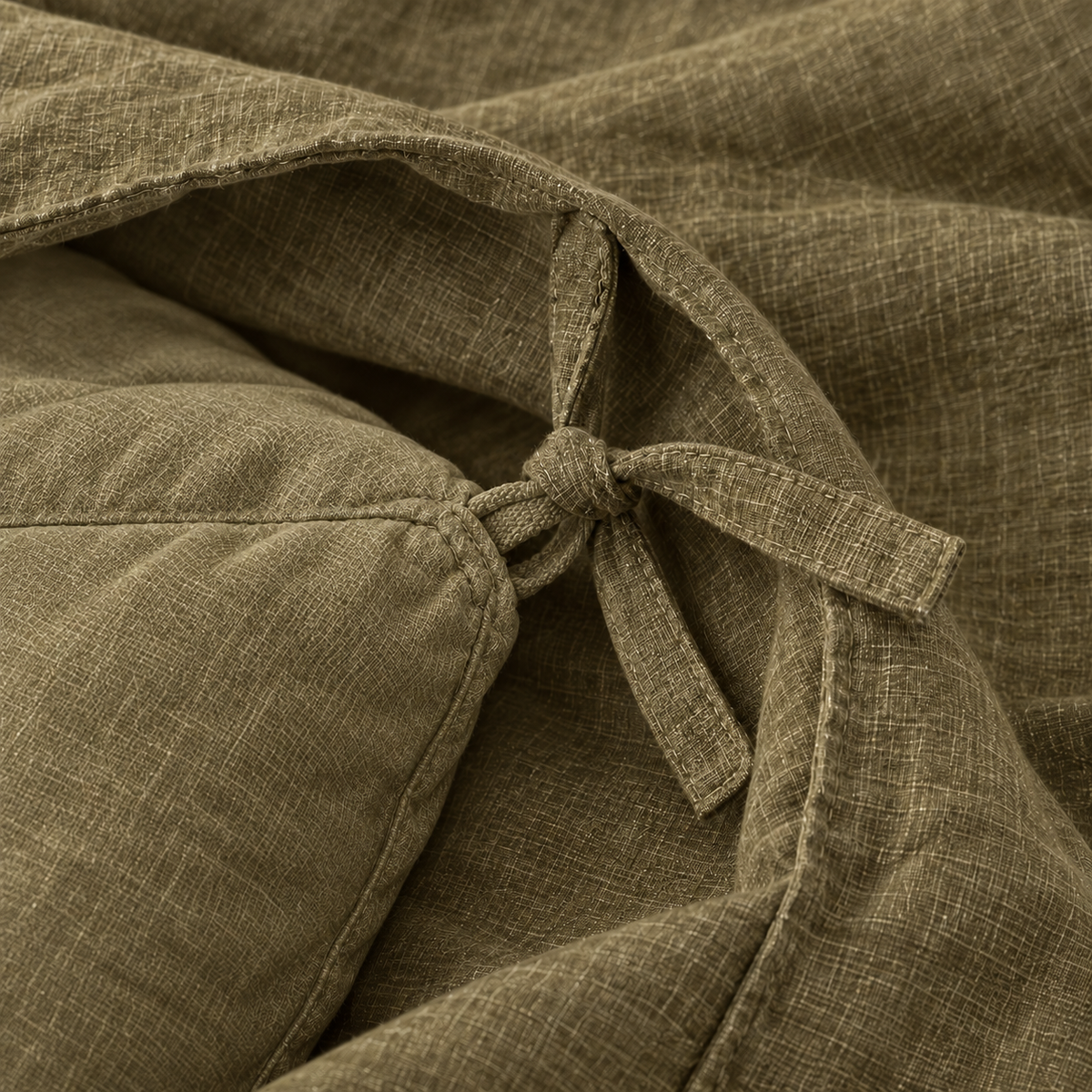 BILLOW Linen Duvet Cover – Seamless, Hidden Zipper & 8 Inner Ties