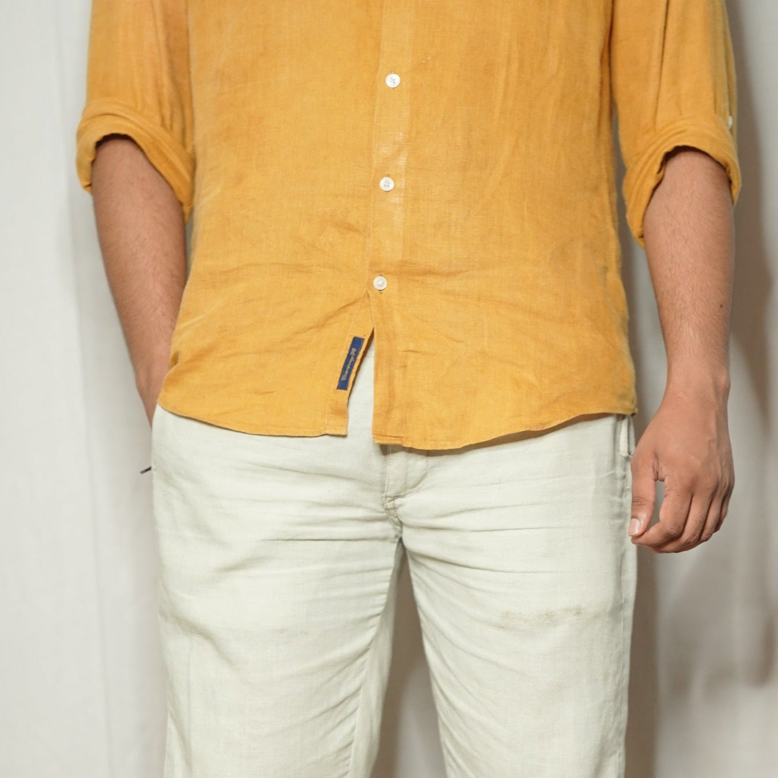 Classic Linen Shirt for Men - Vintage Colors - OrganoLinen