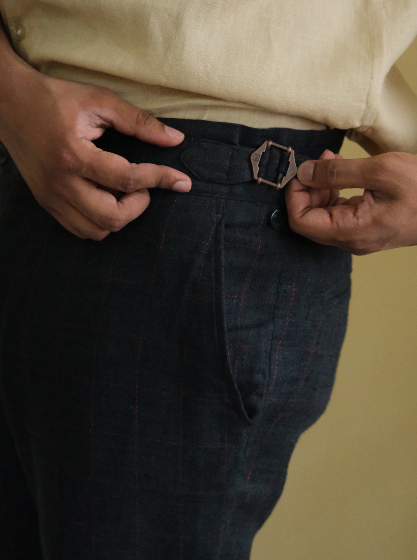 LUXE Premium Linen Trouser (Checks)