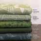 Women's Green Printed Linen Shirt – Forestwind by OrganoLinen