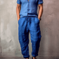 HUGO Linen Pants - Blue Shades - OrganoLinen