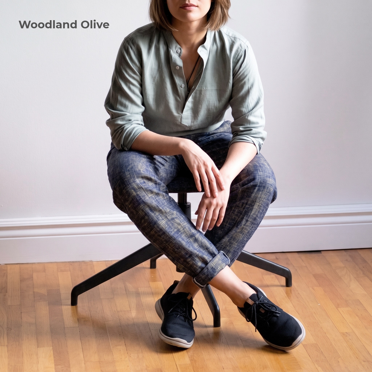 Women's Pure Linen Pants in Woodland Olive – Hugo by OrganoLinen