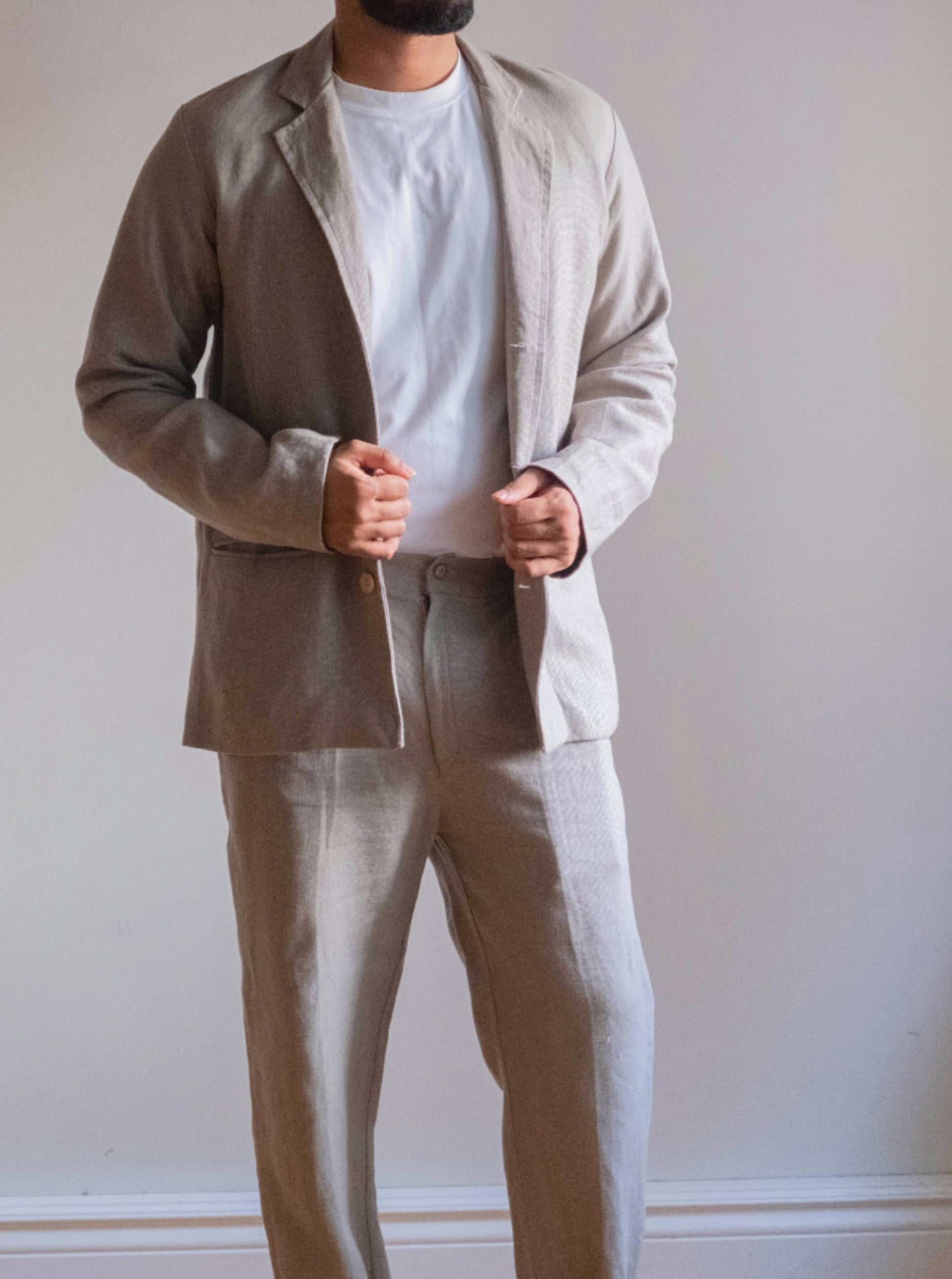 JASPER Linen Casual Suit - OrganoLinen