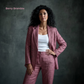 Women’s Unlined Linen Suit in Berry Bramble – Jasper by OrganoLinen