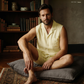 Men's Pure Linen Pajamas Sleeveless Top & Shorts Set – Rex by OrganoLinen