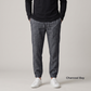 ARLO-M Men's Pure Linen Jogger Pants – Half Elastic Waist