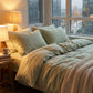 REVERIE Linen Bed Set – Duvet Cover, Fitted & Flat Sheet, 2 Pillowcases