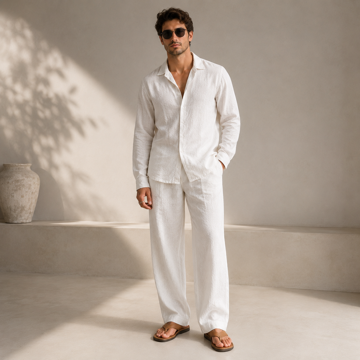 Men's Pure Linen Set – Cove by OrganoLinen