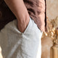 AXEL Men's Linen Joggers – 3/4 Elastic Waist
