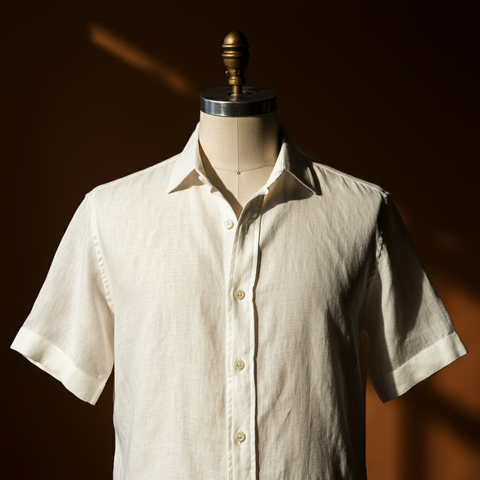 ●最終価格●【LIMI feu】short sleeve linen shirt Mens_ShortSleeev_Shirt_White3.