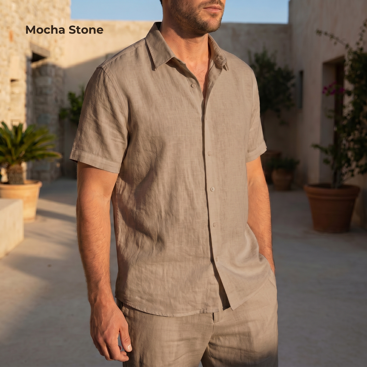 Men's Pure Linen Set – Noa by OrganoLinen