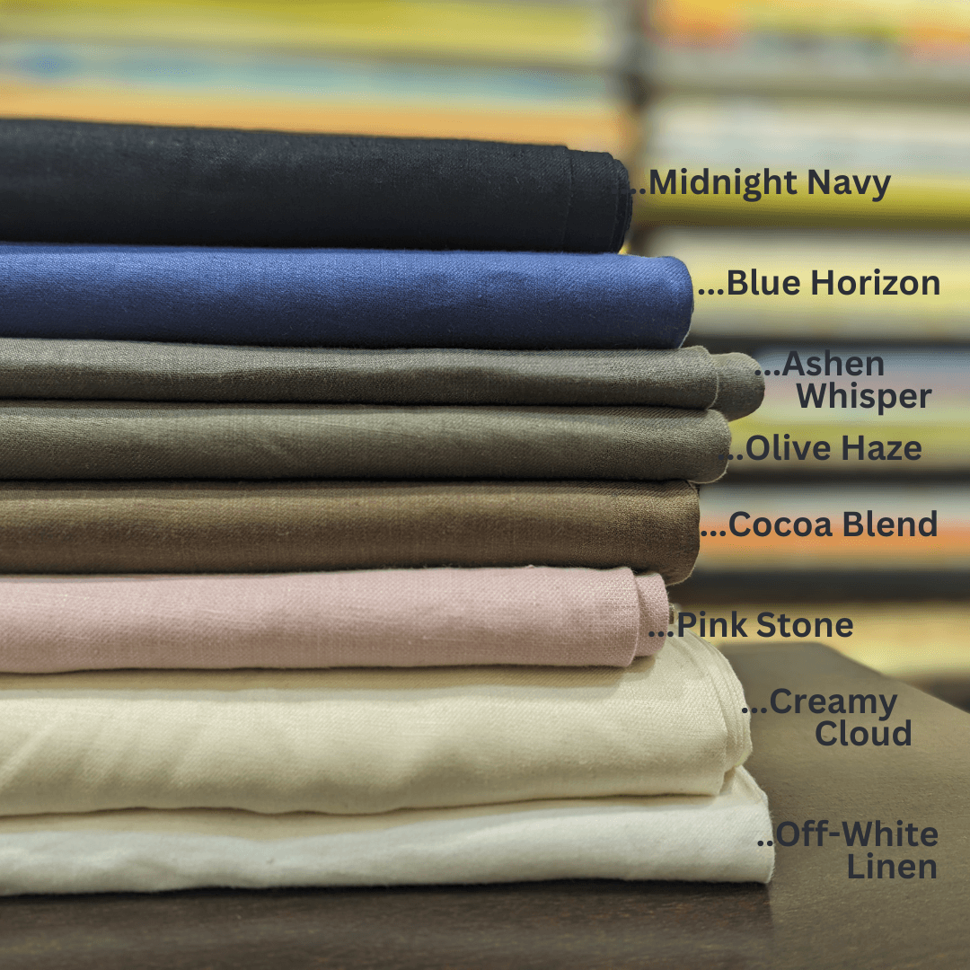 Linen Trouser Fabric MOTER for Making Pants, Dresses, Trousers, Suits 180-210 GSM - OrganoLinen