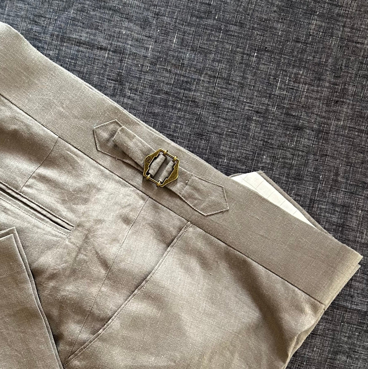 All season Men’s Linen Pants ROMA | Italian Style | 25 Lea pure linen - OrganoLinen