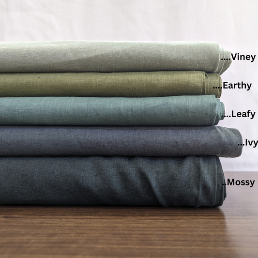 Olive: Versatile Pure Linen Fabric, Used for Shirts, Tops, Dresses, Palazzos