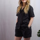 ISLA Women's Linen Pajama Set – Short-Sleeve Top & Shorts