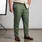 Men's Plus Size Pure Linen Pants in Lichen Stone – Roma by OrganoLinen