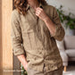Women's Tan Linen Shirt – Dune by OrganoLinen