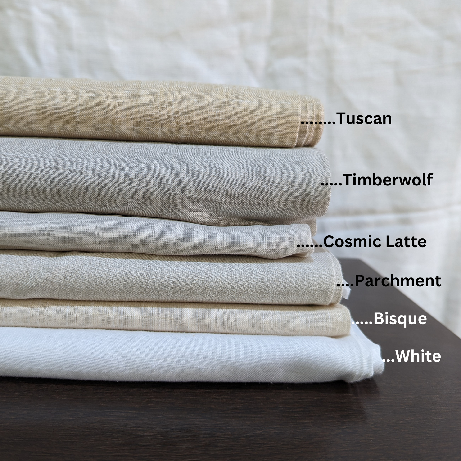 Earth & Beige: Shirting, Pure Linen Fabric, Used for Shirts, Dresses, Tops - OrganoLinen