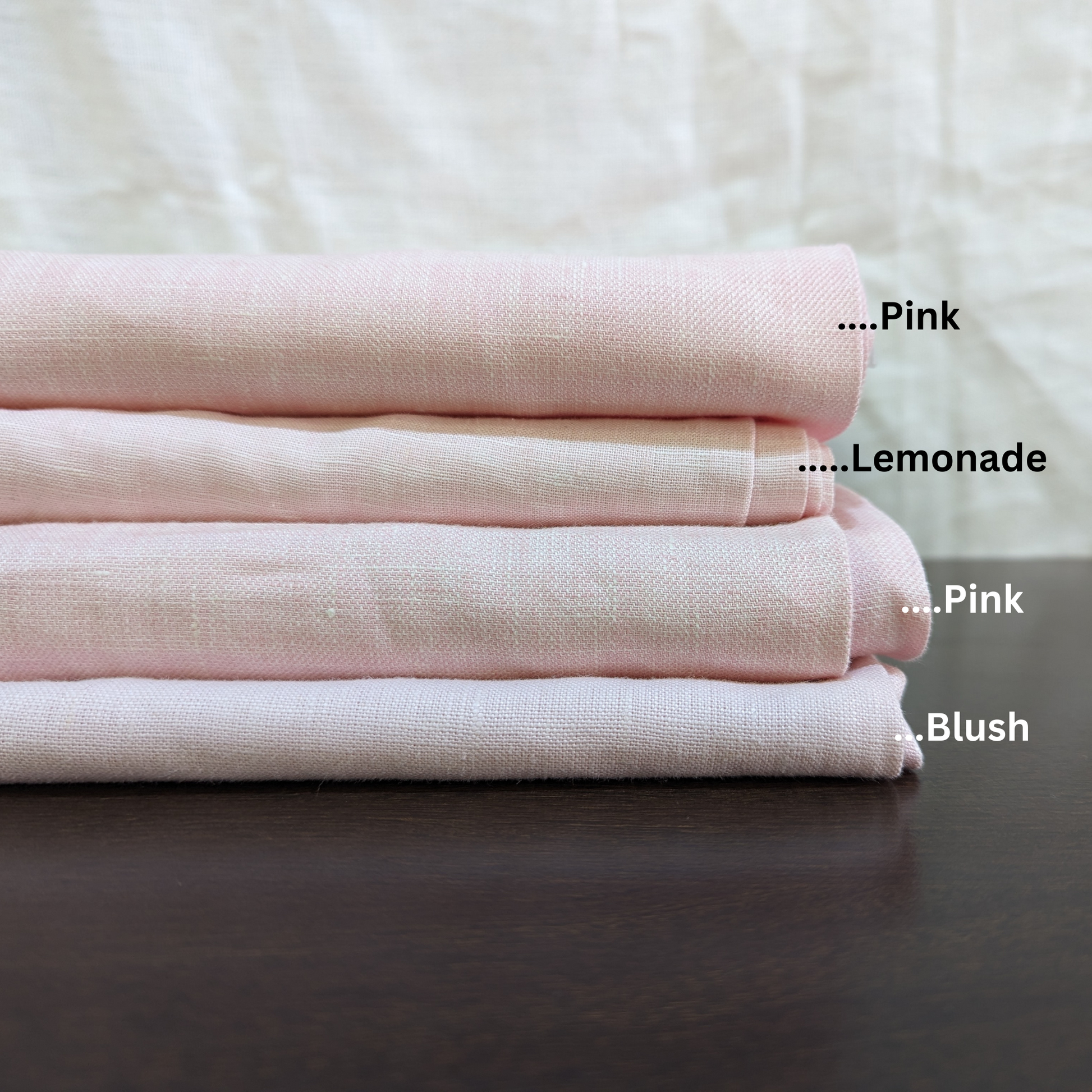Pink: Shirting Pure Linen Fabric: Used for Shirts, Dresses, Tops, Bedding - OrganoLinen