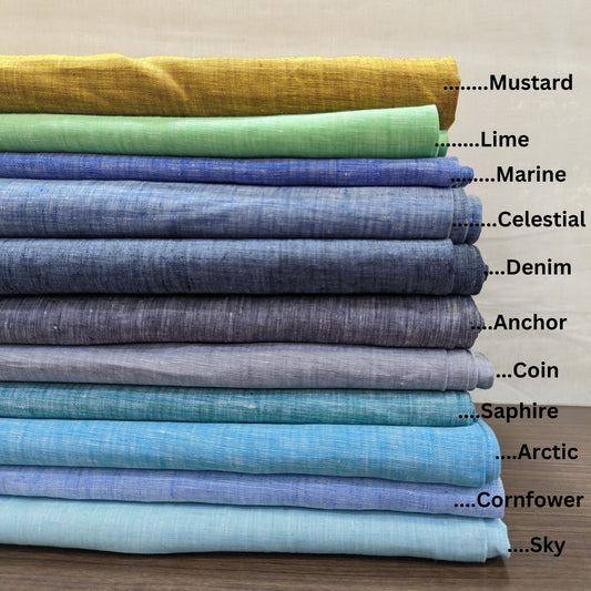 Summer: Versatile Pure Linen Fabric, Used for Shirts, Tops, Dresses, Palazzos - OrganoLinen