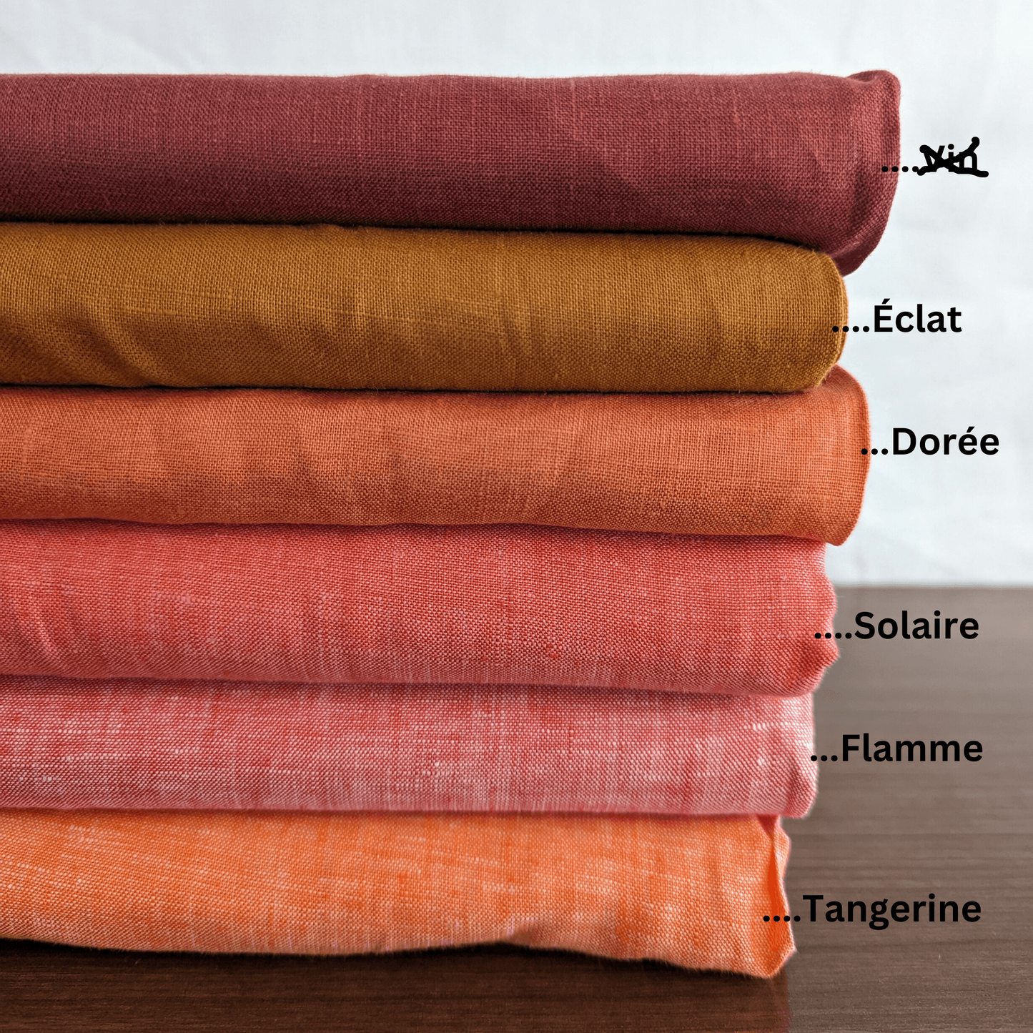 Warm Color Palette, Pure Linen Fabric, Used for Shirts, Dresses, Tops - OrganoLinen