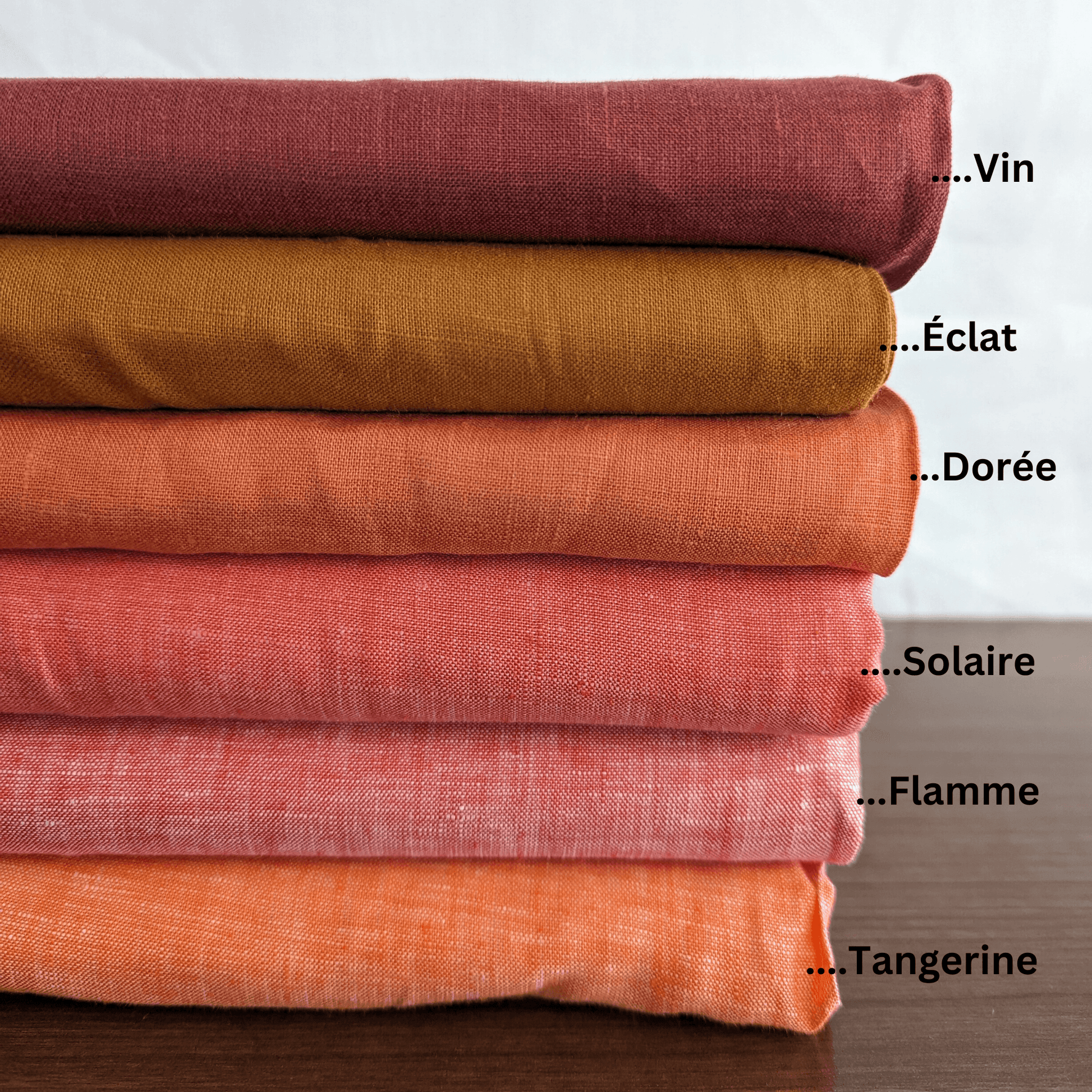 Warm Color Palette, Pure Linen Fabric, Used for Shirts, Dresses, Tops - OrganoLinen