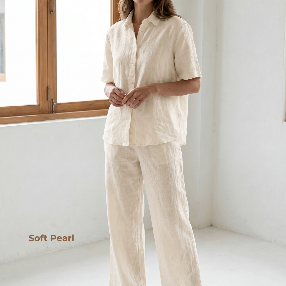 Women's Pure Linen Set – Sora by OrganoLinen