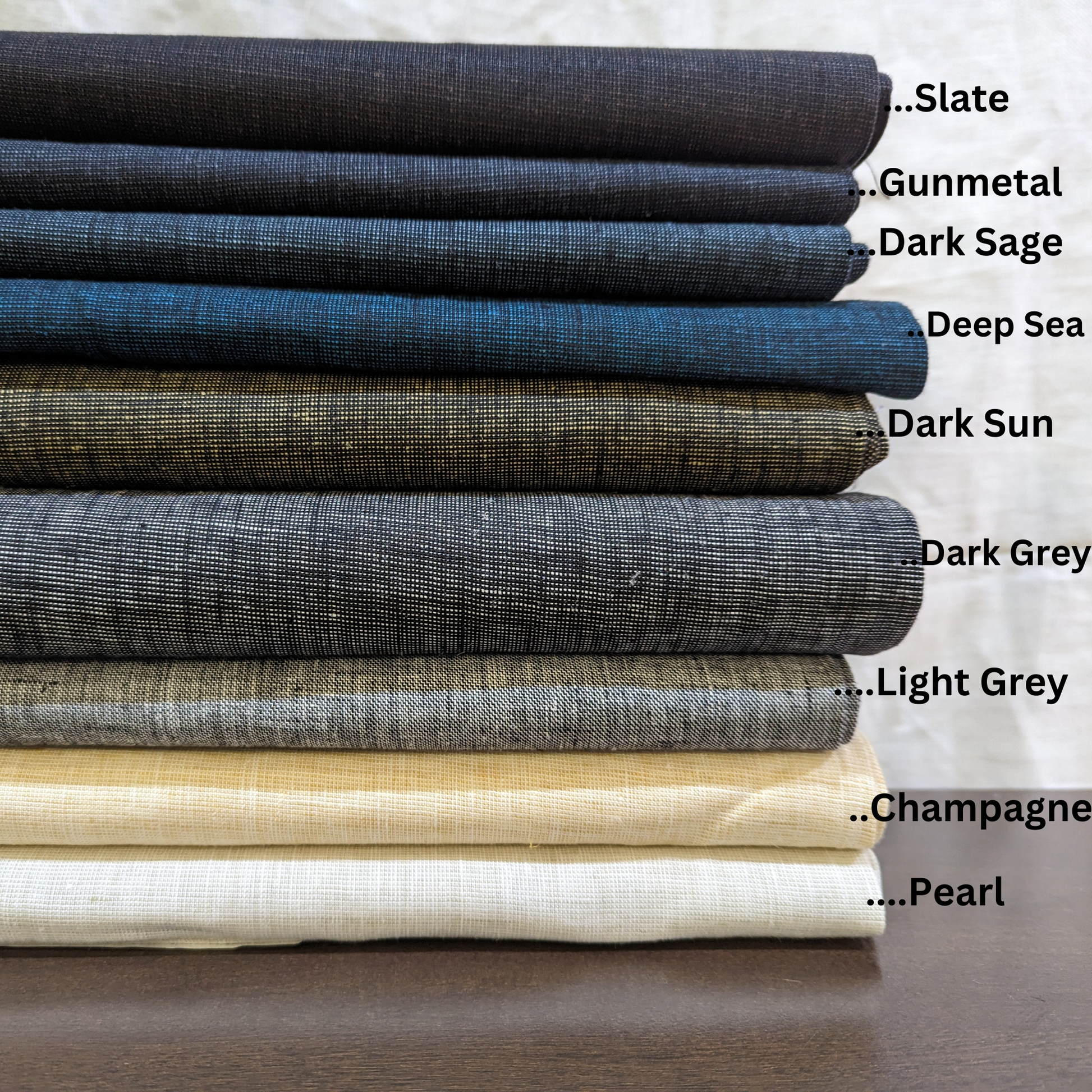 Grains Suiting: Pure Linen Fabric, Used for Suits, Trousers, Tableware, Upholstery - OrganoLinen