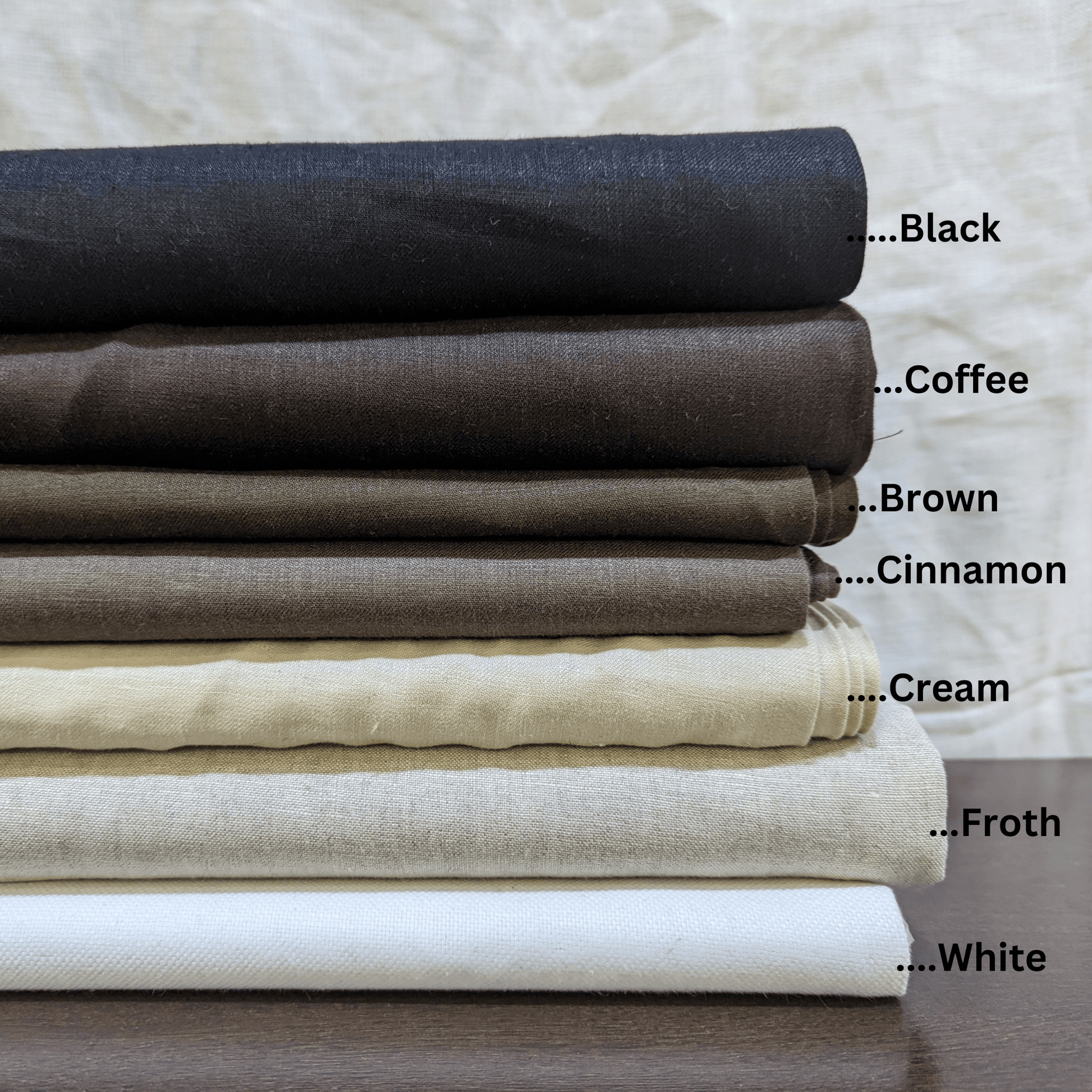 Summer Blue Linen Fabric  100% Pure Linen for clothing - OrganoLinen