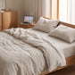 REVERIE Linen Bed Set – Duvet Cover, Fitted & Flat Sheet, 2 Pillowcases